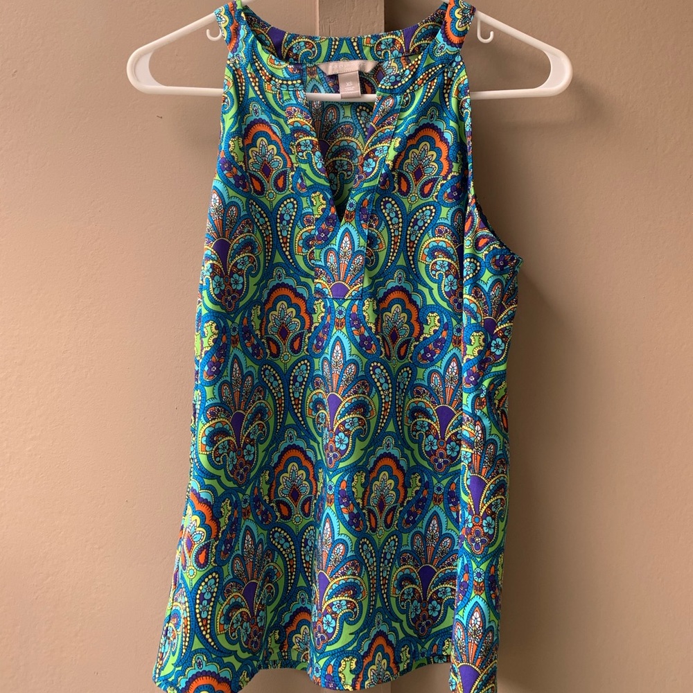 Banana republic paisley tank